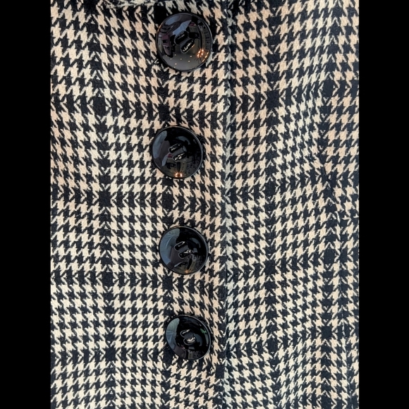 Marcona Black and White Houndstooth Coat - Picture 7 of 11